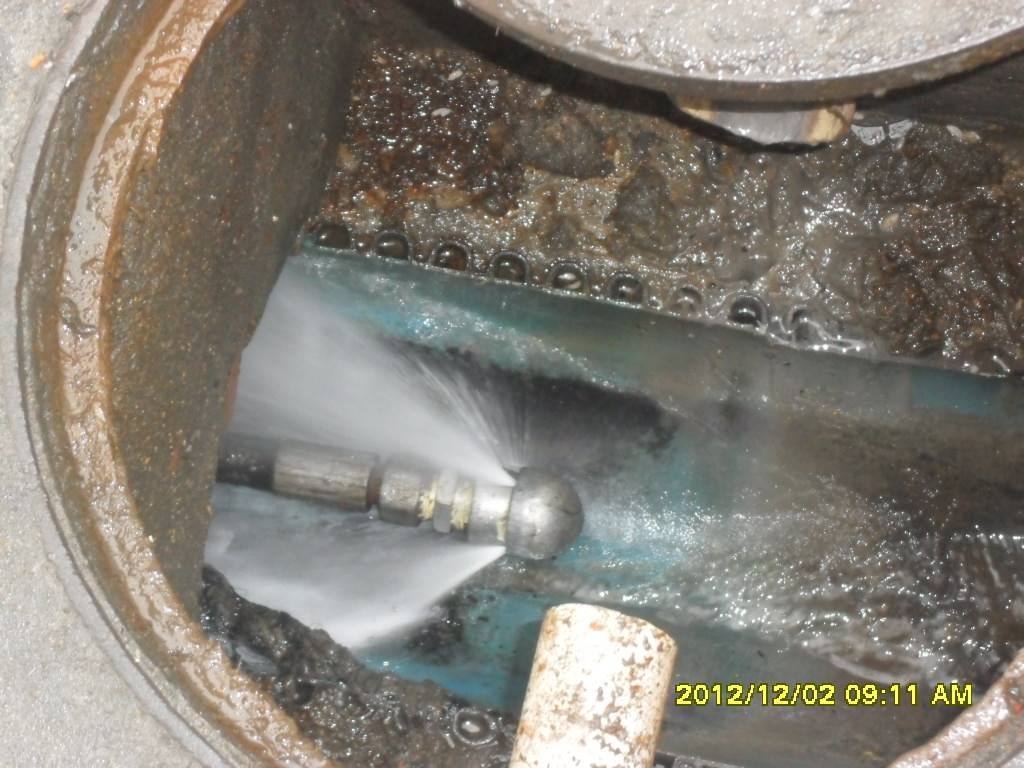 浩口原种场污水管道高压清洗